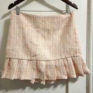 NWT Forever 21 Pleated Tweed Miniskirt Size Women's L/XL (Official size is XL)